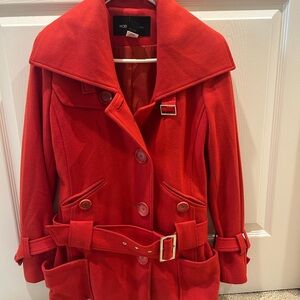 Moda International Vibrant Red Coat